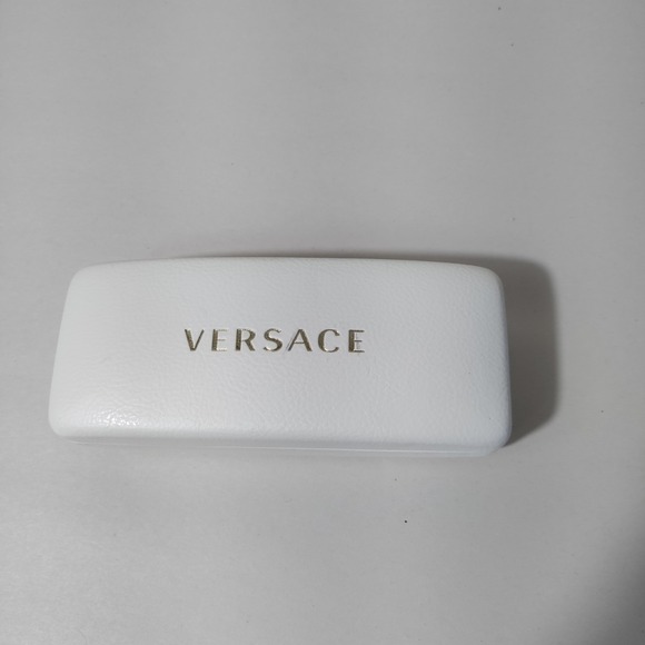 Versace Eyewear White  Hard Shell Eyeglasses Case Made In Italy - Picture 1 of 5